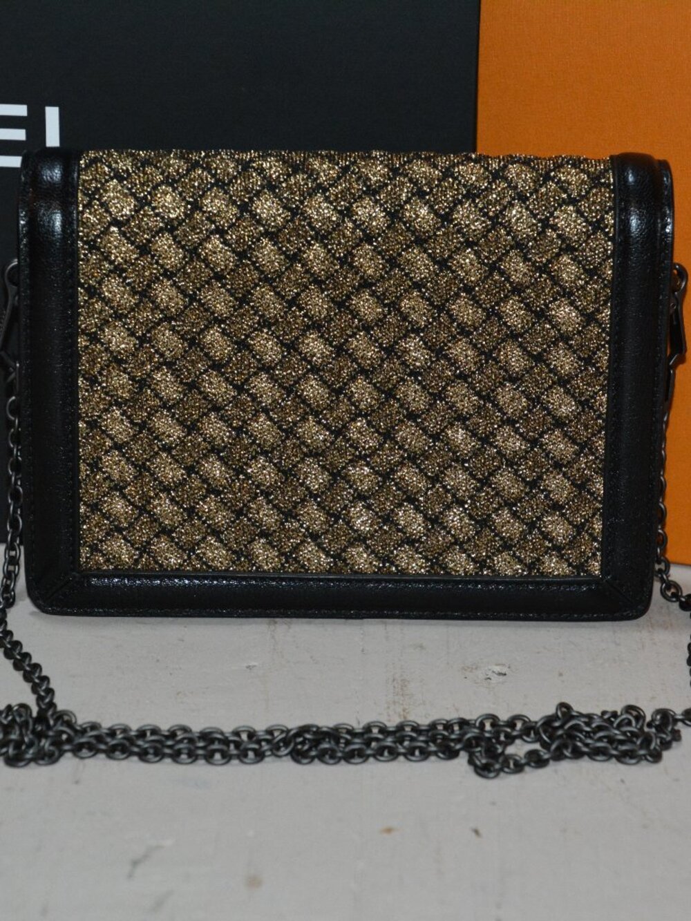 Bottega Veneta Intrecciato Knitted Flap Wallet